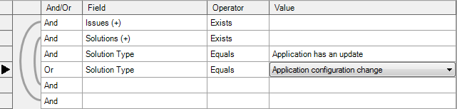 ACT filter example for specific solutions