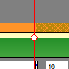 Screen shot of GPUView's main window that shows a circle at the border of scrollable and nonscrollable areas
