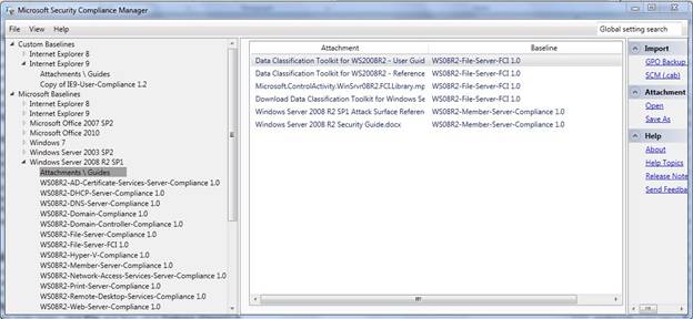 Description: C:\Users\johnc\Documents\Baselines 2.0\SCM 2.0 Help\SCM 2 Help development files\Screen shots\Microsoft_baseline_package.JPG